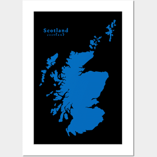 Scotland Map Posters and Art